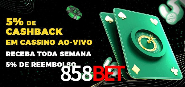 Promoções do cassino ao Vivo 858bet